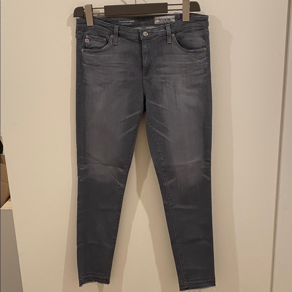 NWT AG Adriano Goldschmied Charcoal The Legging ankle Skinny Jeans
